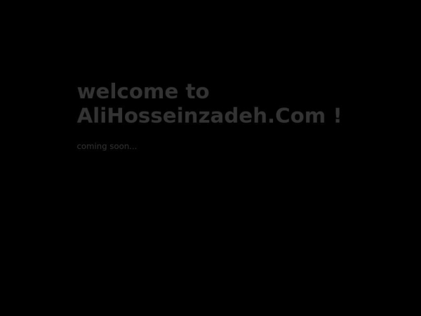 alihosseinzadeh.com